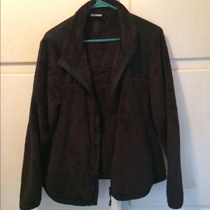 All black Danskin fuzzy jacket
